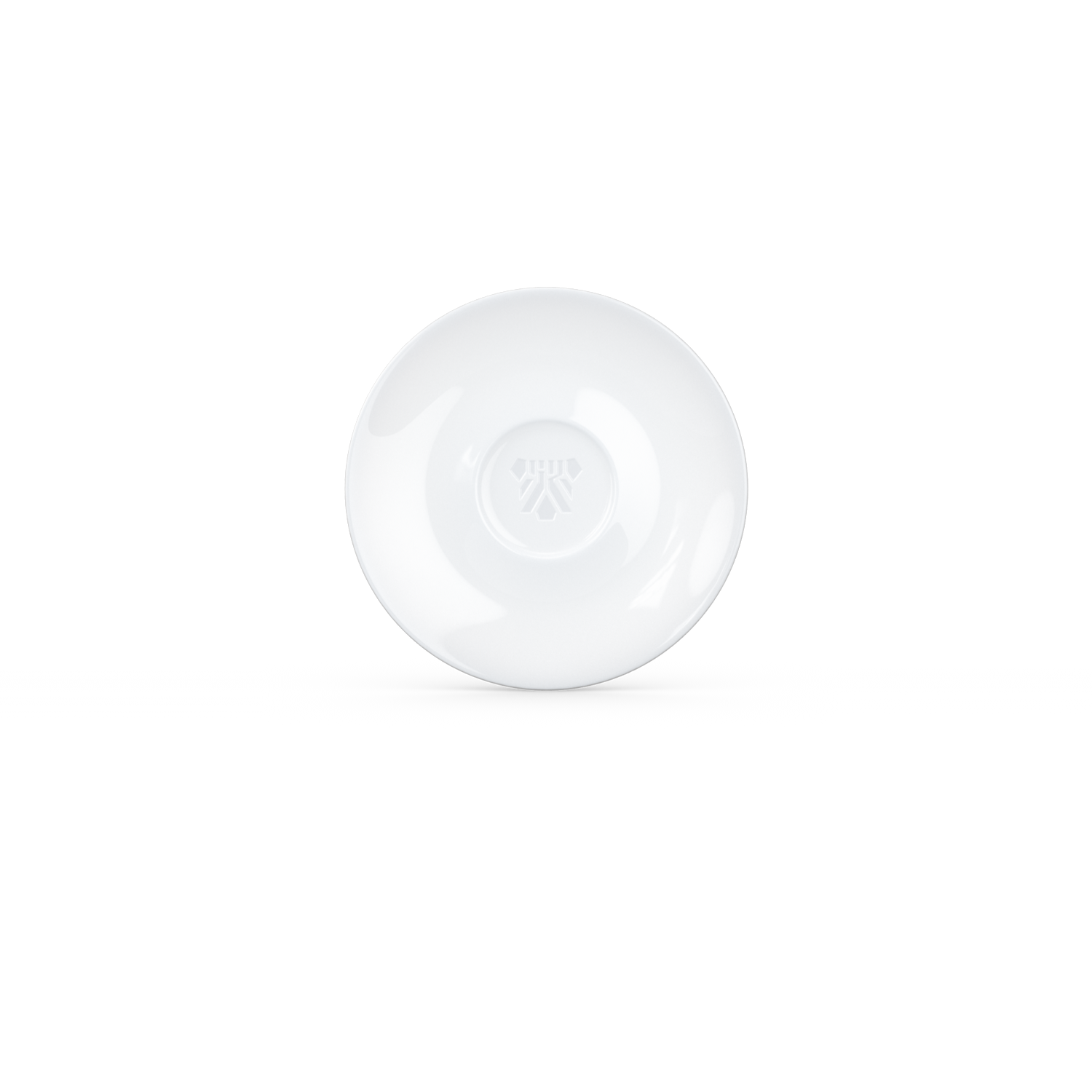 Premium porcelain saucer for espresso cups in white from the TASSEN product family of fun dishware by FIFTYEIGHT Products. Replacement saucer for our Espresso Cups.