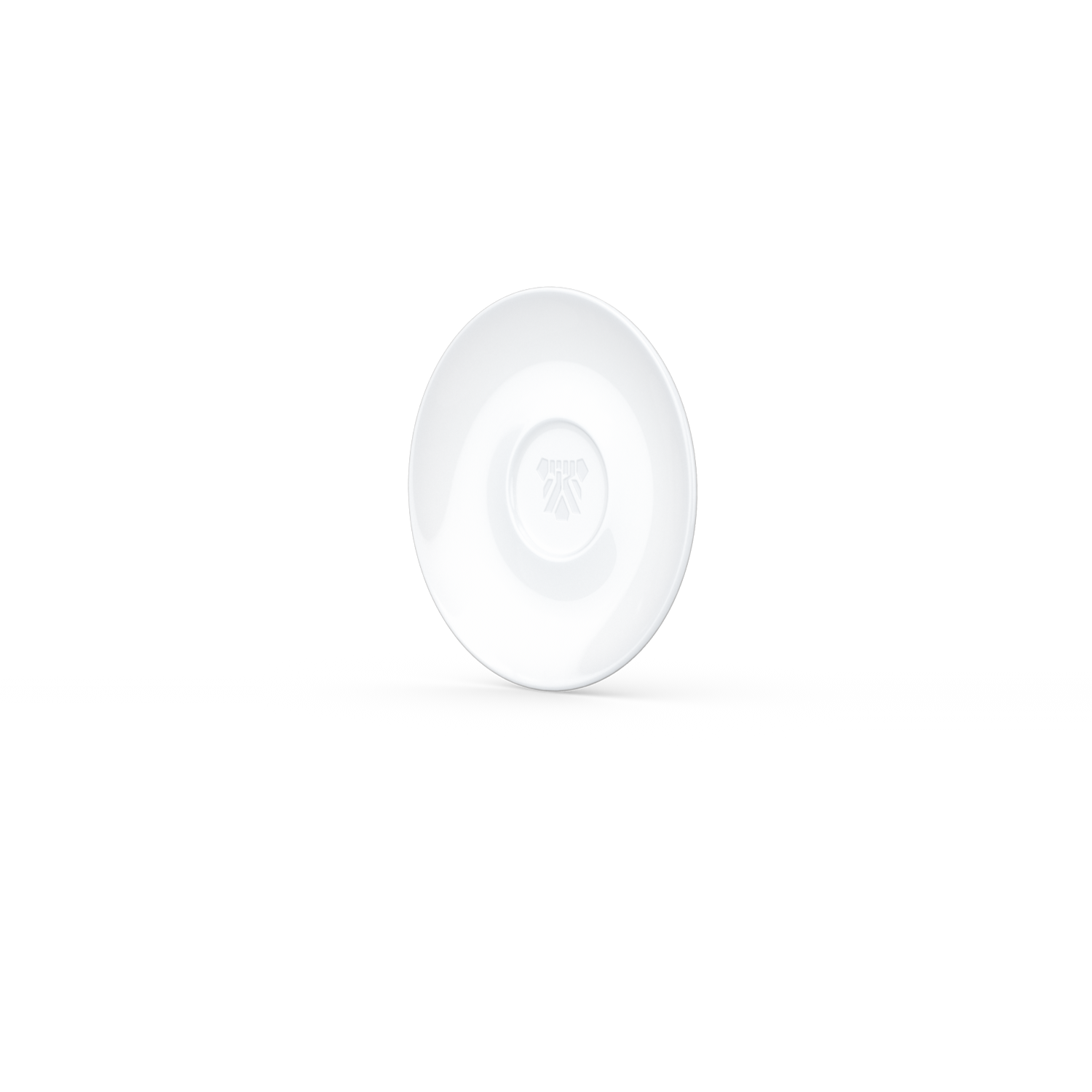 Premium porcelain saucer for espresso cups in white from the TASSEN product family of fun dishware by FIFTYEIGHT Products. Replacement saucer for our Espresso Cups.
