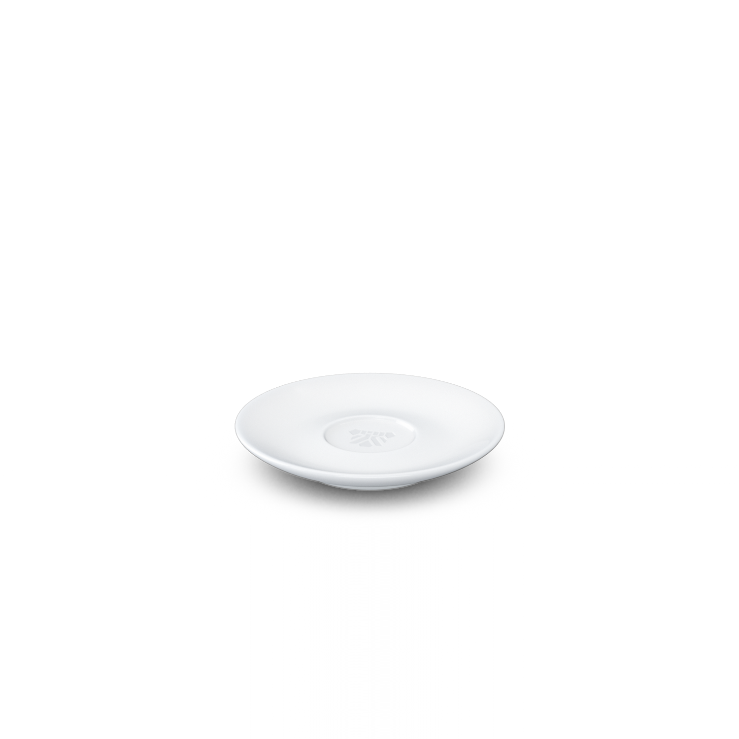 Premium porcelain saucer for espresso cups in white from the TASSEN product family of fun dishware by FIFTYEIGHT Products. Replacement saucer for our Espresso Cups.