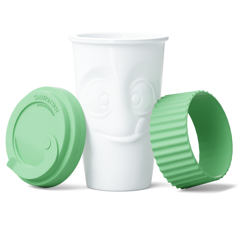 Mug To Go Tasty – Mint Color (No Handle, Protective Sleeve)