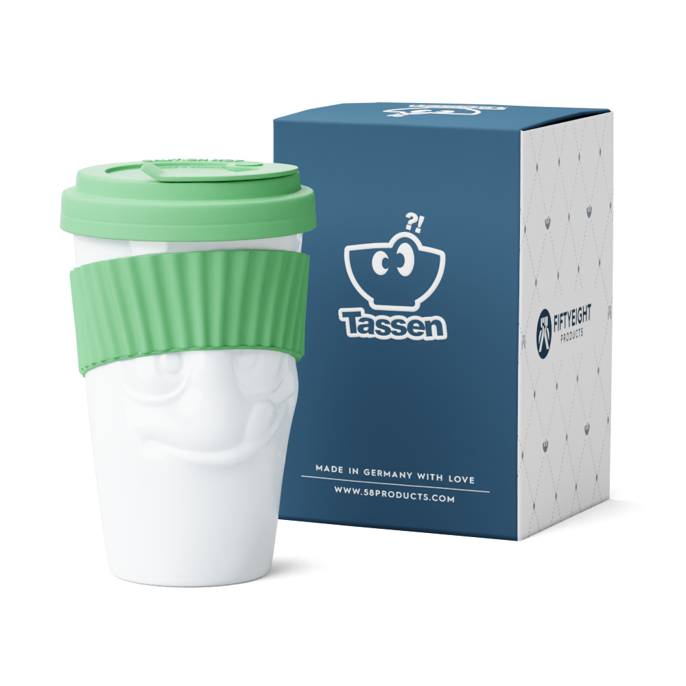 Mug To Go Tasty – Mint Color (No Handle, Protective Sleeve)