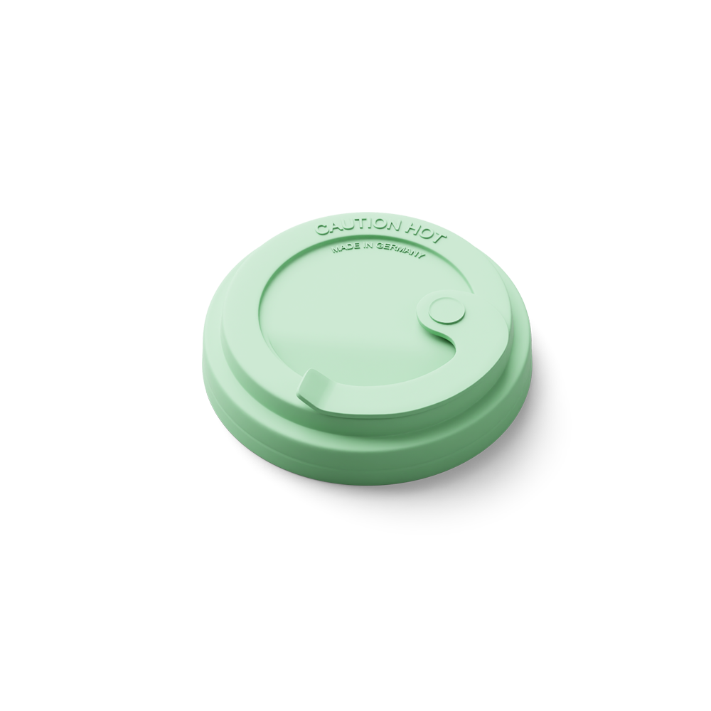 Replacement lid for the Mug to Go in mint color from the product family of fun dishware by FIFTYEIGHT Products. Can be combined with sleeve to change color scheme of mug.