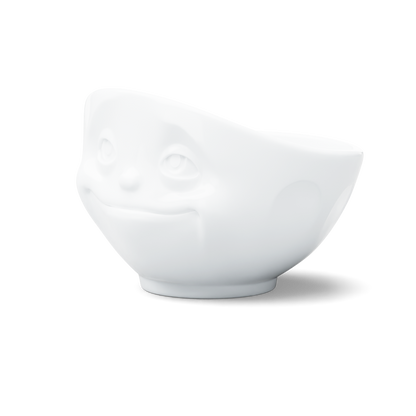 16 Oz. Bowl, Dreamy Face, White