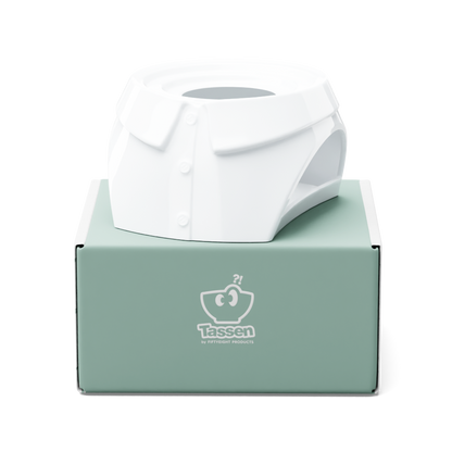FIFTYEIGHT Products Food Warmer CHIC in white porcelain. Minimalist design with tea light holder base, fits 500ml bowls on top. Premium German porcelain warmer for keeping food warm at table. Made in Germany, dishwasher-safe.