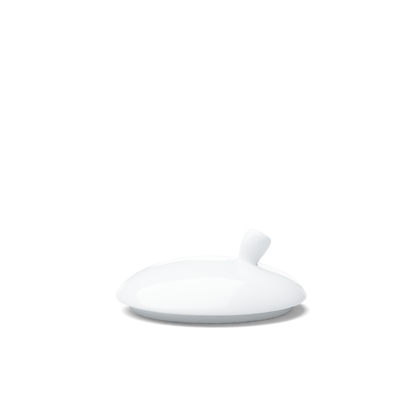 Premium porcelain lid to fit the Sugar Bowl in white from the porcelain product family of fun dishware by FIFTYEIGHT Products. Replacement lid. Dishwasher and microwave safe.
