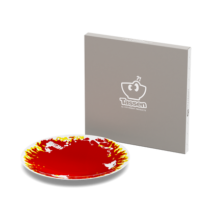 Dessert Plate 'Hot' Design, 7.8 Inch Diameter (Single Plate)