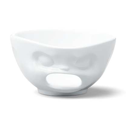 Premium extra large porcelain bowl in white from the porcelain product family of fun dishware by FIFTYEIGHT Products. Offers 33 oz capacity with hole in front for fun effect to serve snacks. Dishwasher and microwave safe bowl featuring a sculpted ‘barfing’ facial expression. Shipped in exclusively designed gift box.
