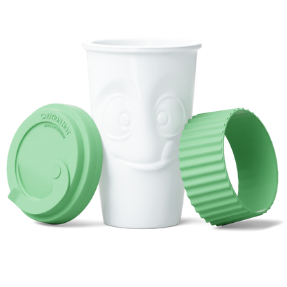 Mug To Go Tasty – Mint Color (No Handle, Protective Sleeve)