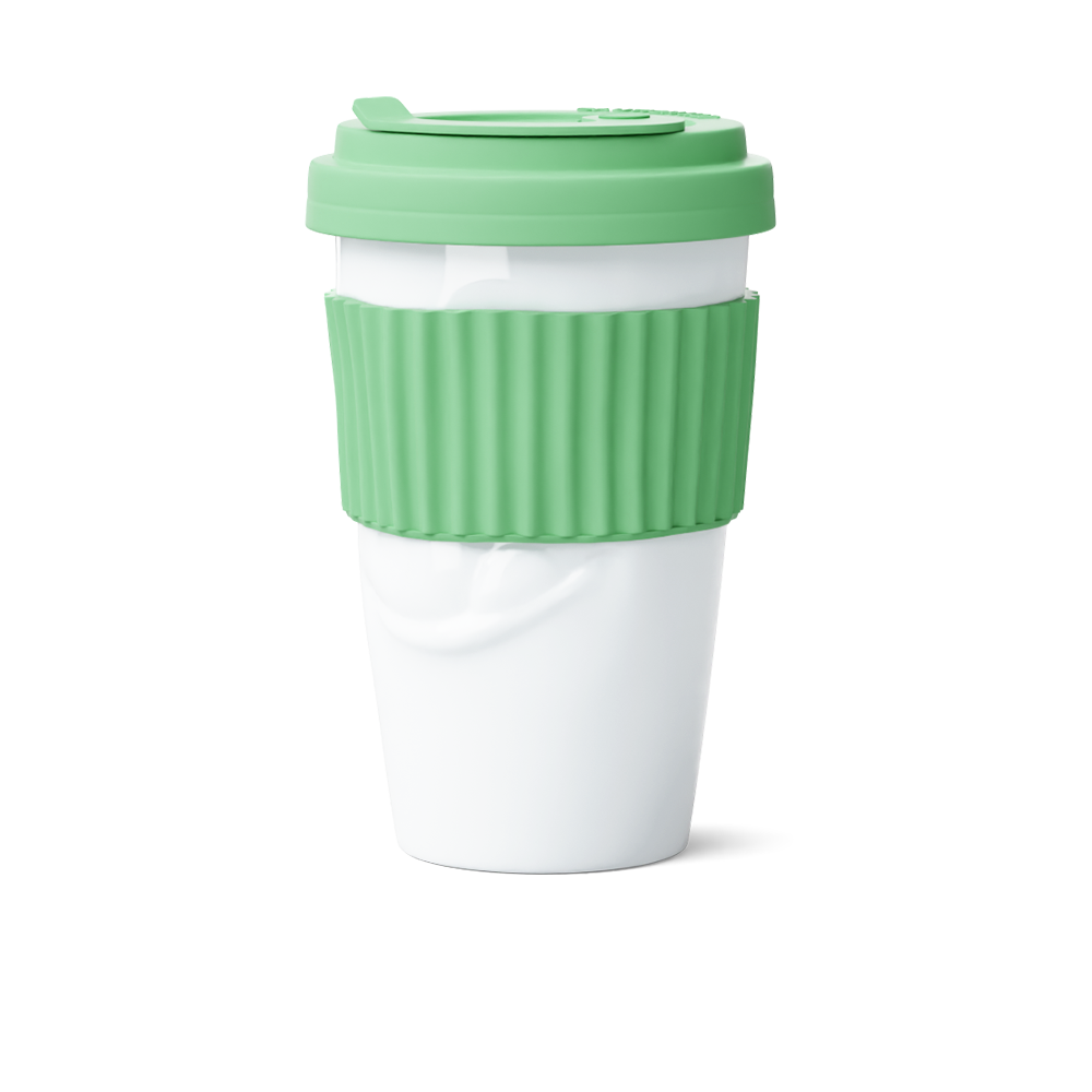 Mug To Go Tasty – Mint Color (No Handle, Protective Sleeve)