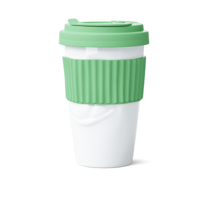Mug To Go Tasty – Mint Color (No Handle, Protective Sleeve)
