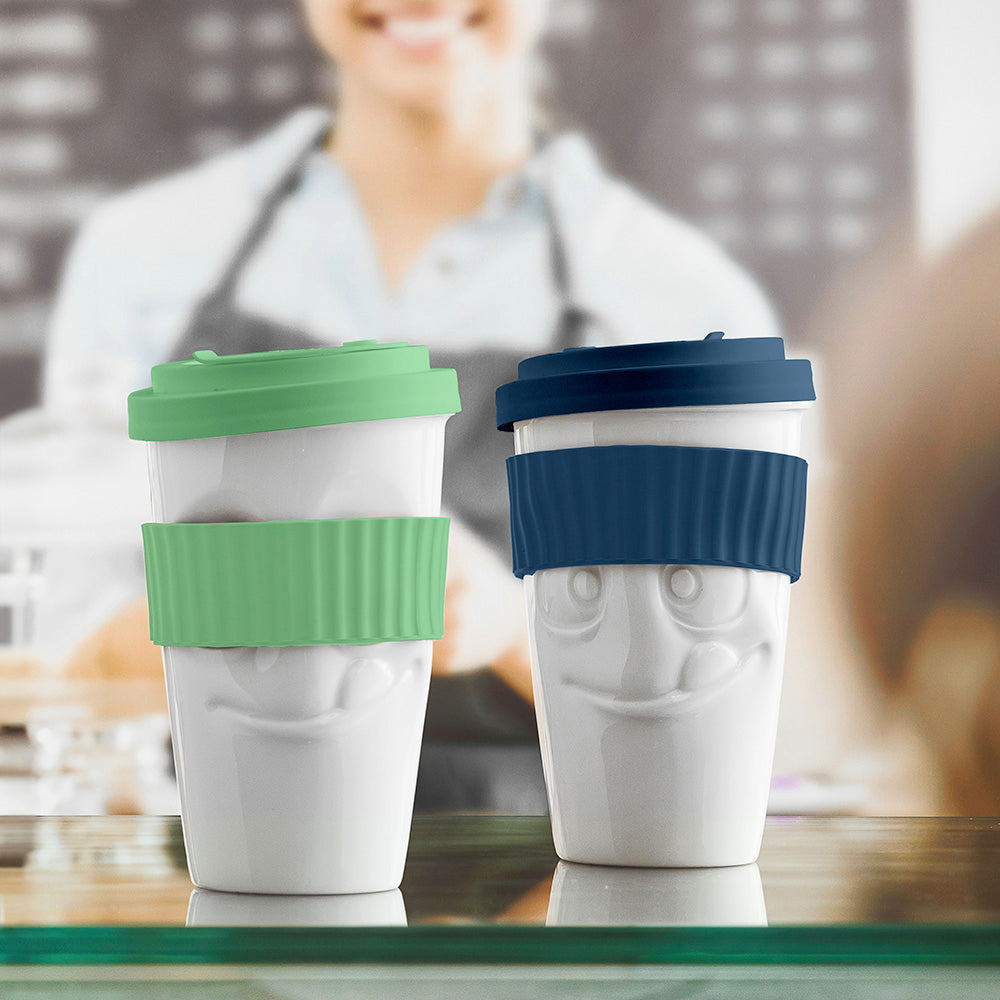 Mug To Go Tasty – Mint Color (No Handle, Protective Sleeve)