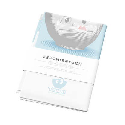 New Dish Towel TASTY featuring the popular character bowl design with the cheeky pink tongue. Crafted from 100% Organically grown cotton. Ethically produced and Printed in Germany. Includes PaperCraft surprise!