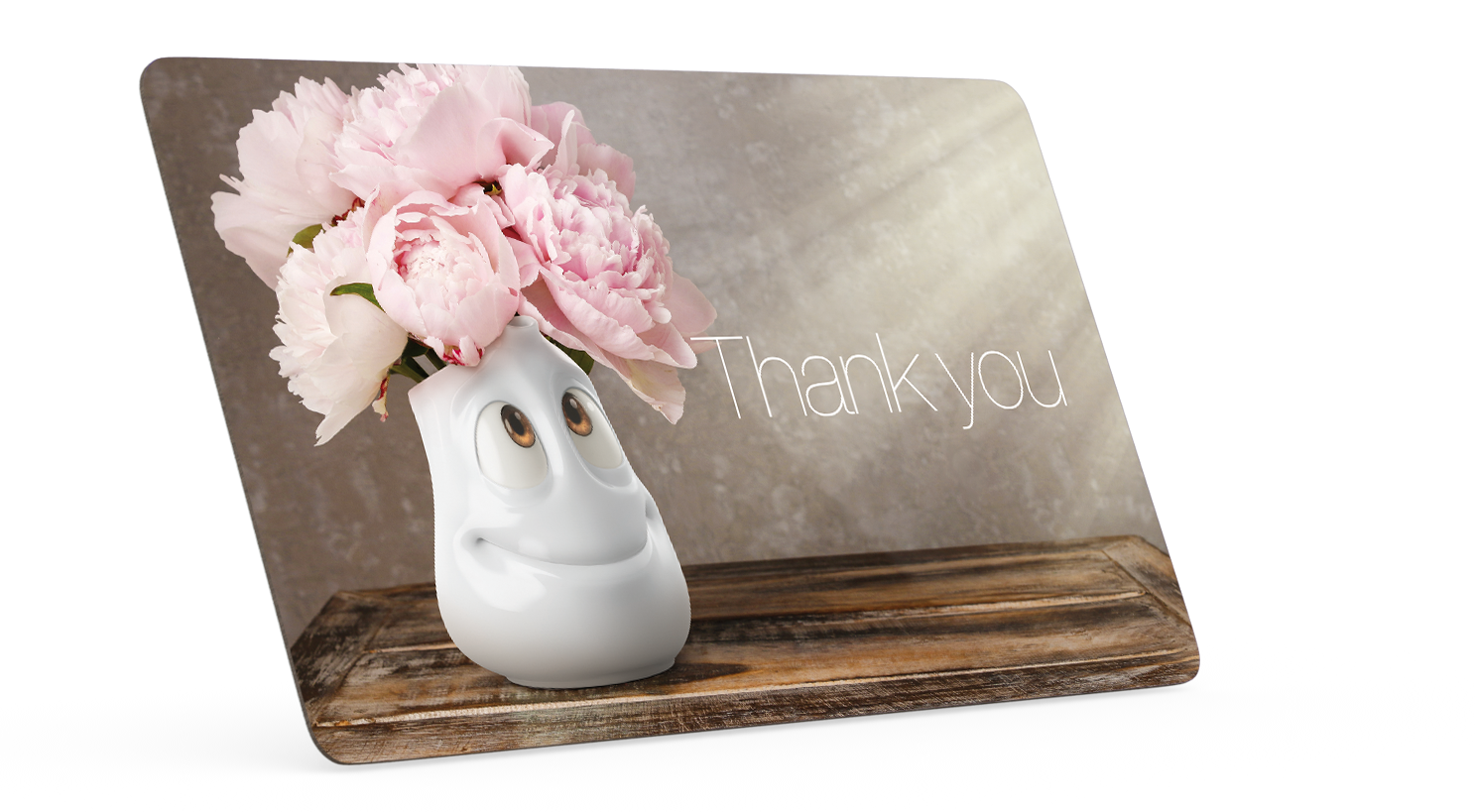 Serve a sandwich on a fun board with the "Thank You" design from the TASSEN series of trusty breakfast boards, perfect for making sandwiches or eating breakfast. Crafted in Germany from resopal.
