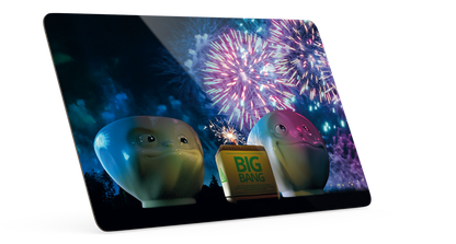 Serve a sandwich on a fun board with the "Big Bang" design from the TASSEN series of trusty breakfast boards, perfect for making sandwiches or eating breakfast. Crafted in Germany from resopal.