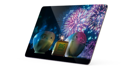 Serve a sandwich on a fun board with the "Big Bang" design from the TASSEN series of trusty breakfast boards, perfect for making sandwiches or eating breakfast. Crafted in Germany from resopal.