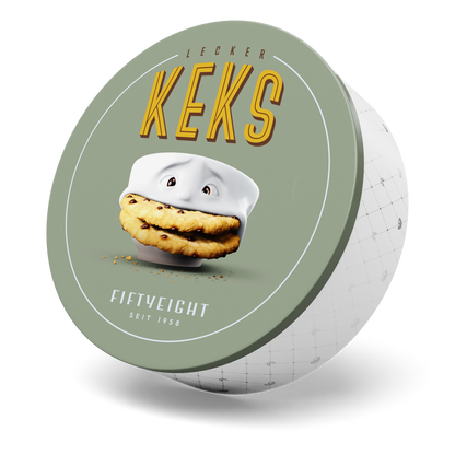 At 85 Oz Capacity, the "Tasty Cookie" tin box is part of our Vintage Edition line from FIFTYEIGHT PRODUCTS. Perfect for for storing all those cookies, biscuits, beautiful memories from the last vacation and little needful things around the house. Made in Germany according to environmental guidelines.
